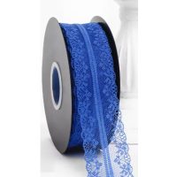 Scrapbooking krajka - Tmavě modrá, 45 metrov