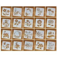 Scrapbooking sada šablón na kreslenie - Biela, 1 až 20