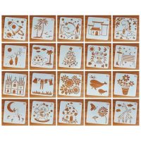 Scrapbooking sada šablón na kreslenie - Biela, 21 až 40