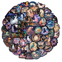 Scrapbooking samolepky - Magické zvieratá, 50 kusov