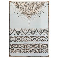 Scrapbooking veľká šablóna na kreslenie - Mandala vzory