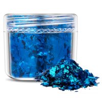 Scrapbooking dekoratívne vložky z metalickej fólie - Tmavo modrá, JB01