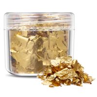 Scrapbooking dekoratívne vložky z metalickej fólie - Zlatá, JB16