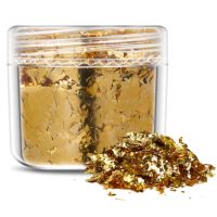 Scrapbooking dekoratívne vložky z metalickej fólie - Zlatá, JB20