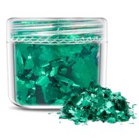 Scrapbooking dekoratívne vložky z metalickej fólie - Zelená, JB21