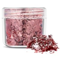 Scrapbooking dekoratívne vložky z metalickej fólie - Svetlo ružová, JB23