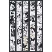 Scrapbooking Vintage lepiaca páska - Ženy 01, 2 metre