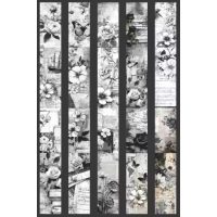 Scrapbooking Vintage lepiaca páska - Kvety 04, 2 metre