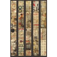 Scrapbooking Vintage lepiaca páska - Kalendár 06, 2 metre