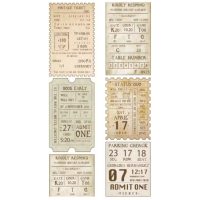 Scrapbooking Vintage lepiaca páska - Visačky, 02