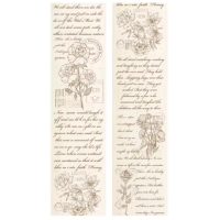 Scrapbooking Vintage lepiaca páska - Text, 05