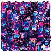 Scrapbooking samolepky - Neonové mačičky, 50 kusov
