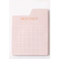 Scrapbooking samolepiaci blok - 60 listov, mesačné plánovanie
