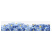 Scrapbooking páska v japonskom štýle - Tmavomodrá s hviezdami, 2 metre
