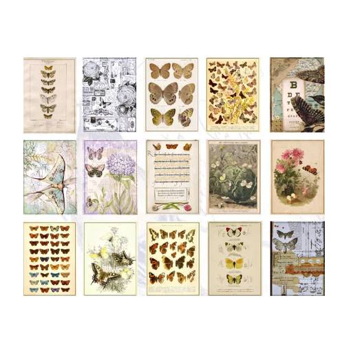 Foto - Scrapbooking dekoratívny papier v bloku - Typ K, 60 kusov