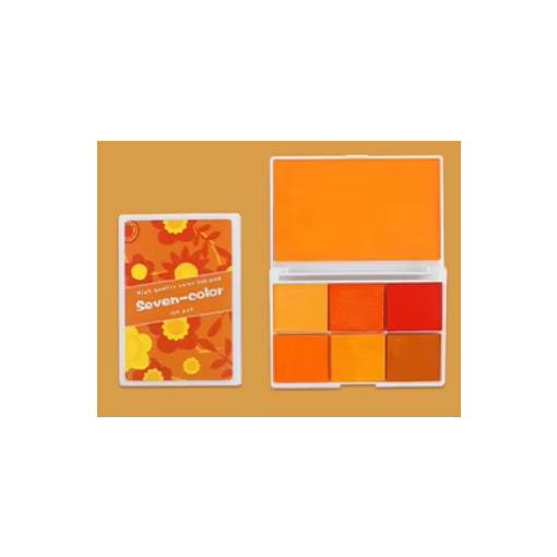 Foto - Scrapbooking paleta inkoustových farieb - Sedem odtieňov oranžových