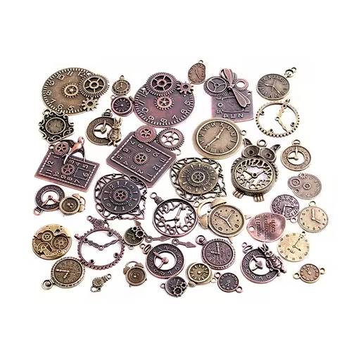 Foto - Scrapbooking kovové steampunk dekorácie - Antique sada, 40 kusov