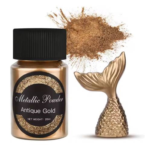 Foto - Scrapbooking metalický pigment - Antické zlato, 20 ml