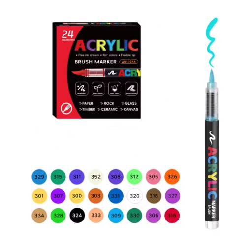 Foto - Scrapbooking akrylové fixy - 24 barev