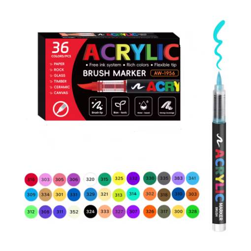 Foto - Scrapbooking akrylové fixy - 36 barev