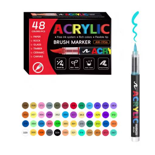 Foto - Scrapbooking akrylové fixy - 48 barev