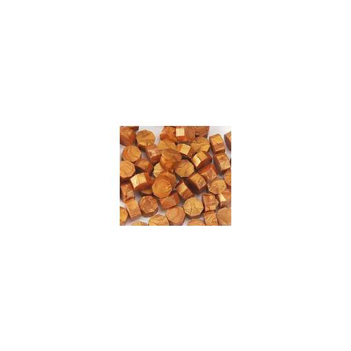 Foto - Scrapbooking korálkový pečenný vosk - Tmavé zlatý D6, 100 kusov