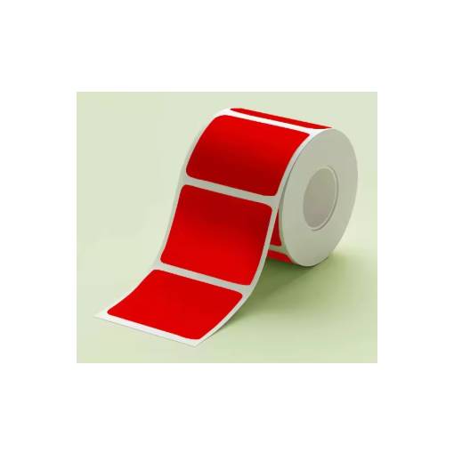 Foto - Scrapbooking role samolepiacich štítkov do termotlačiarne - Červené, 40 x 30 mm