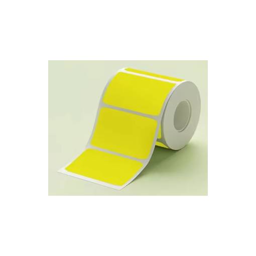 Foto - Scrapbooking roličky samolepících štítkov do termotlačiarne - Žlté, 50 x 30 mm