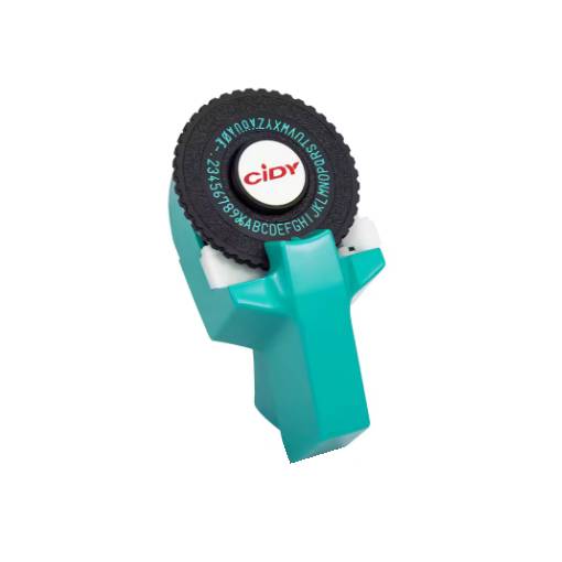 Foto - Scrapbooking štítková raznica s príslušenstvom - Modro zelená, dve pásky