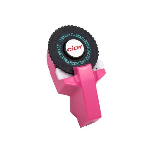 Foto - Scrapbooking štítková raznica s príslušenstvom - Ružová, dve pásky