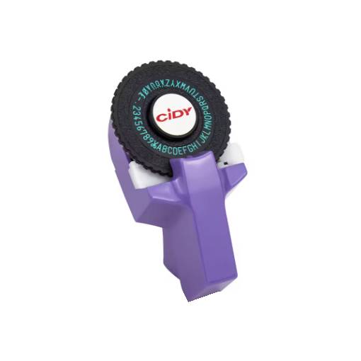 Foto - Scrapbooking štítková raznica s príslušenstvom - Fialová, dve pásky