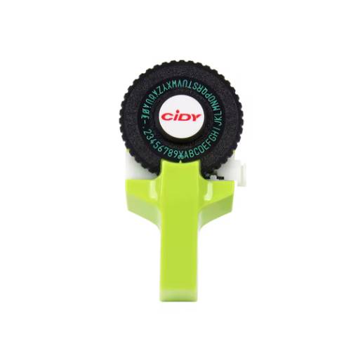 Foto - Scrapbooking štítková raznica s príslušenstvom - Zelená, dve pásky