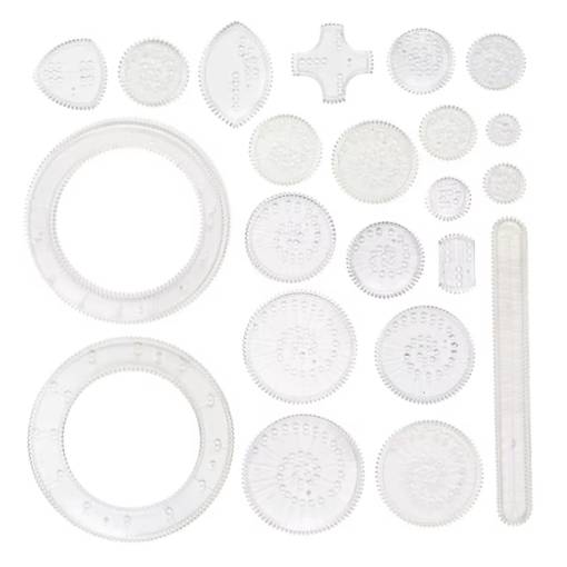 Foto - Scrapbooking sada šablón na kreslenie - 22 kusov, priehľadné