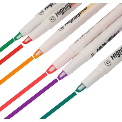 Foto - Scrapbooking sada zvýrazňovačov - 6 kusov