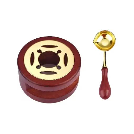 Foto - Scrapbooking sada na tavenie pečatného vosku - Hnedá