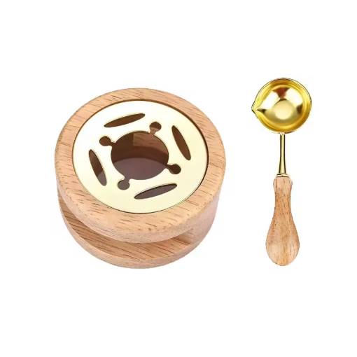 Foto - Scrapbooking sada na tavenie pečatného vosku - Béžová