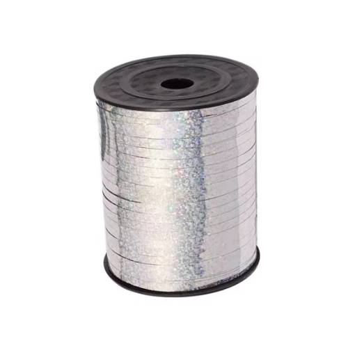 Foto - Scrapbooking tenká třpytivá stuha - Stříbrná, 460 metrov