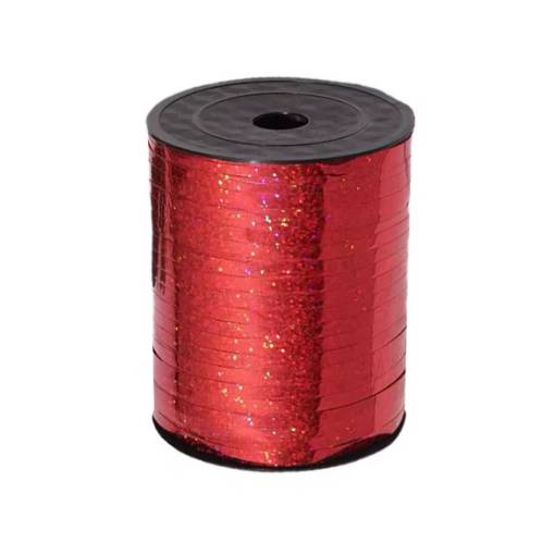 Foto - Scrapbooking tenká třpytivá stuha - Červená, 460 metrov