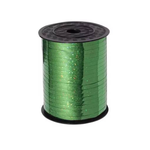 Foto - Scrapbooking tenká trpytivá stuha - Zelená, 460 metrov