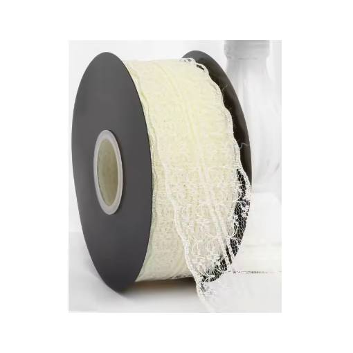 Foto - Scrapbooking široká krajka - Béžová, 45 metrov