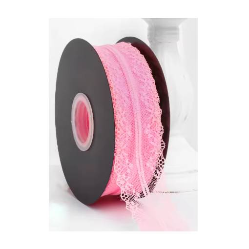 Foto - Scrapbooking krajka - Svietivo ružová, 45 metrov