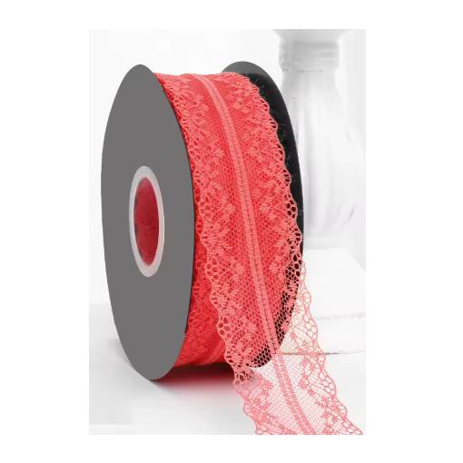 Foto - Scrapbooking krajka - Červená, 45 metrov