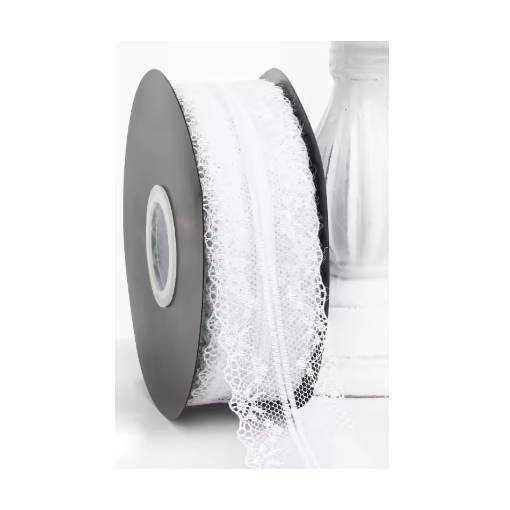 Foto - Scrapbooking krajka - Biela, 45 metrov