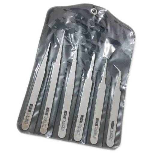 Foto - Scrapbooking sada pinziet z nerezovej ocele - Strieborné, 6 kusov