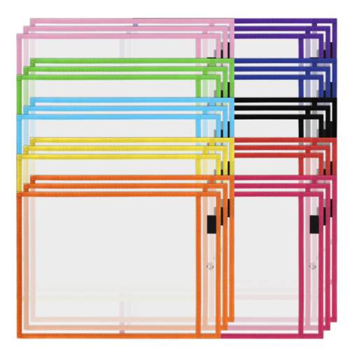 Foto - Scrapbooking kapsa s držiakom na písacie potreby - Mix farieb, 1 kus