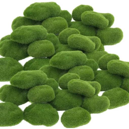 Foto - Scrapbooking umelý mech - Zelený 4 x 5 cm, 5 kusů