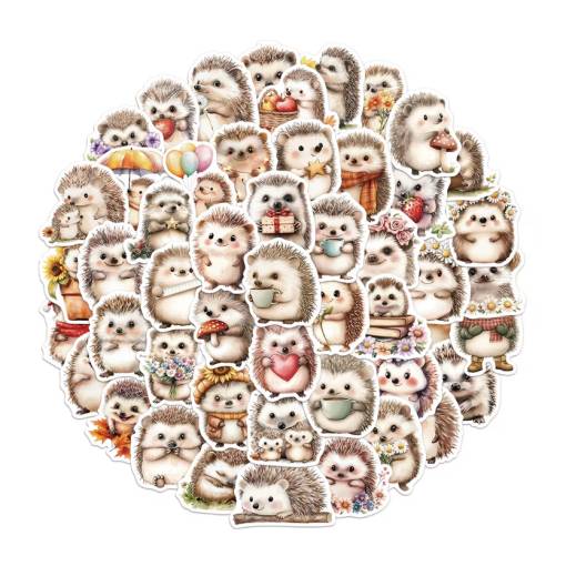 Foto - Scrapbooking samolepky - Ježko, 50 kusů