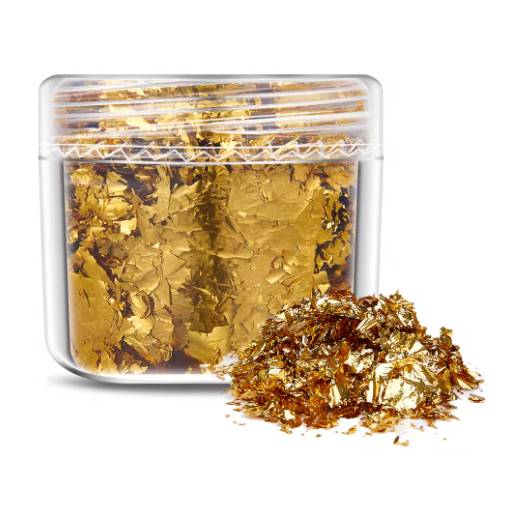 Foto - Scrapbooking dekoratívne vložky z metalickej fólie - Zlatá, JB12