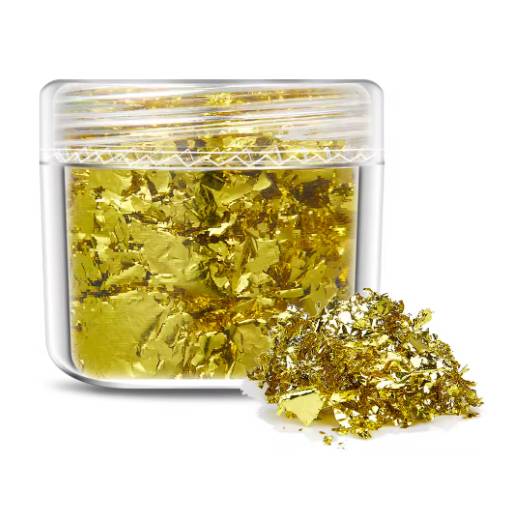 Foto - Scrapbooking dekoratívne vložky z metalickej fólie - žltá, JB24