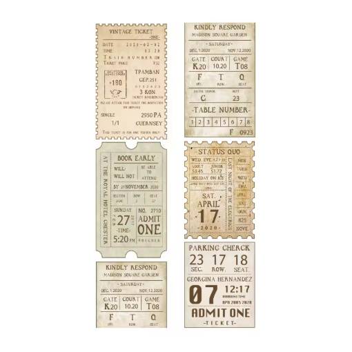 Foto - Scrapbooking Vintage lepiaca páska - Visačky, 02